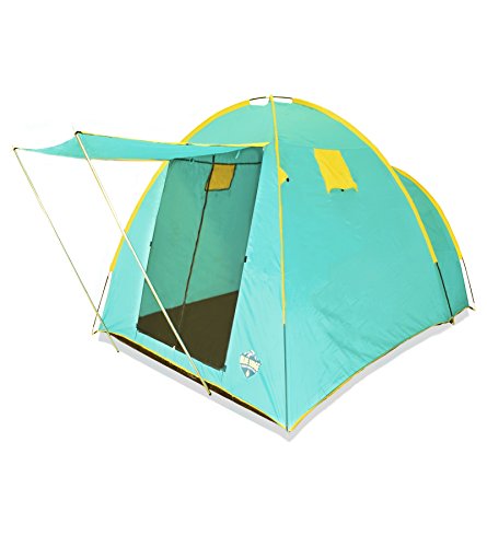 Blue Ridge Family Outfitters 5 person Summer Camping Tent - Spacious & Waterproof 9'9"Wx6'6"Hx16'8"L