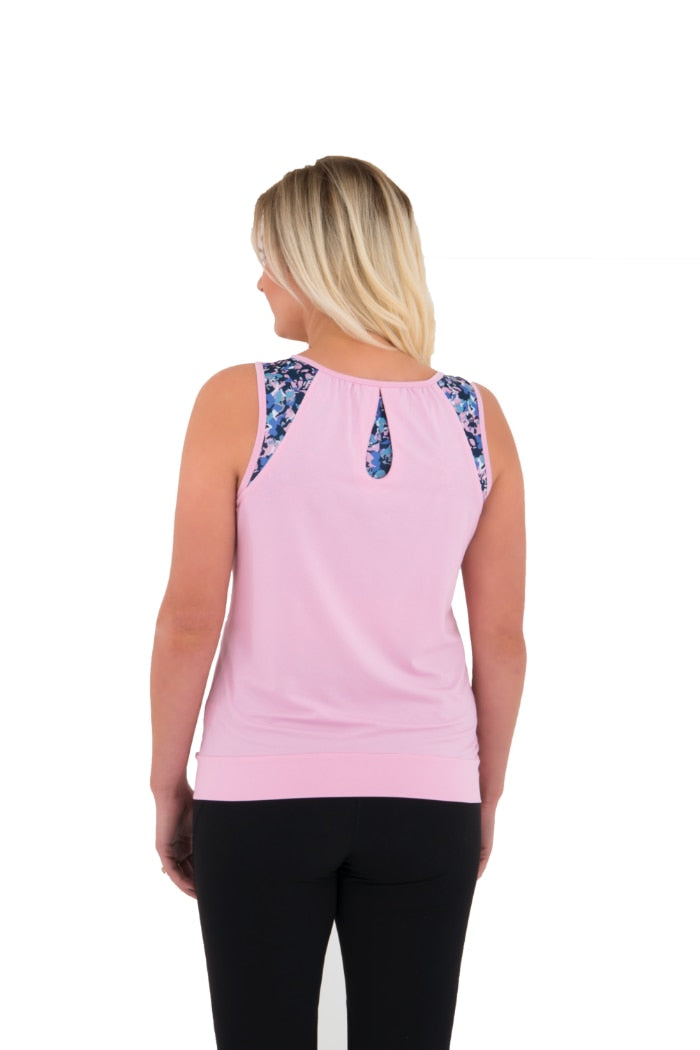 Noble Outfitters 20505-061 Womens Sweeet Lilac Katie Double up Tank Shirt