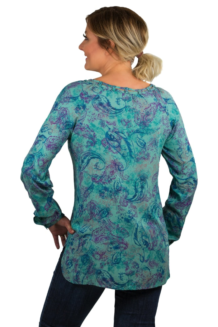 Noble Outfitters 21021-999 Womens Charmer Peasant Shirt