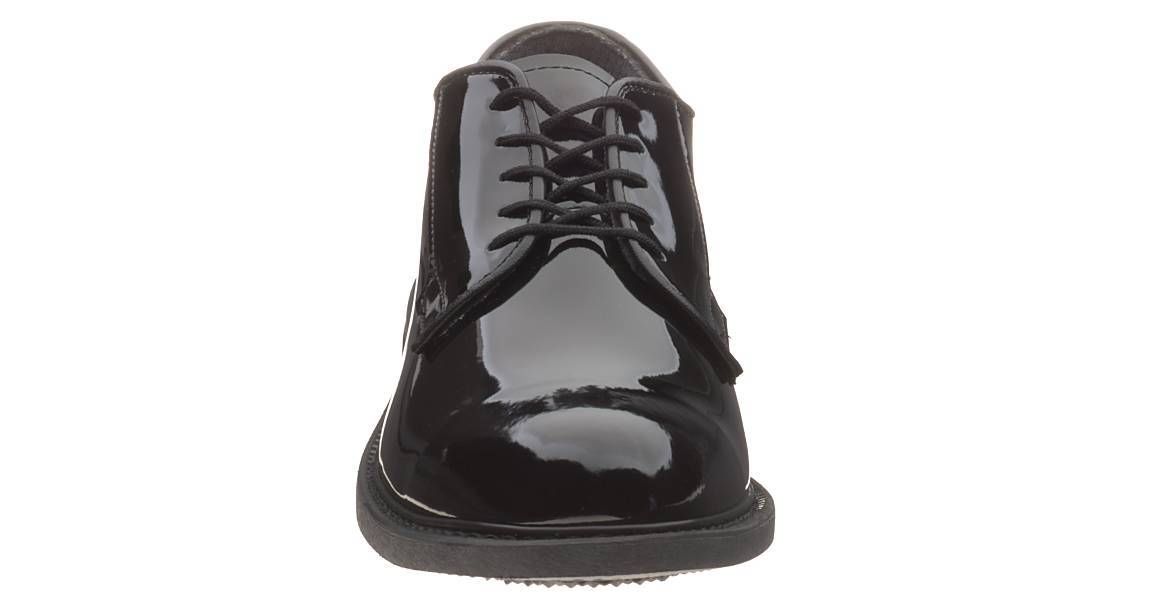 Bates 941-W Mens Uniform Black High Gloss Military Oxfords Shoes