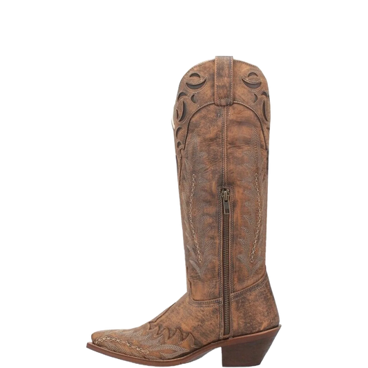 Laredo L52226 Women's Paige Leather Western Boots - Brown