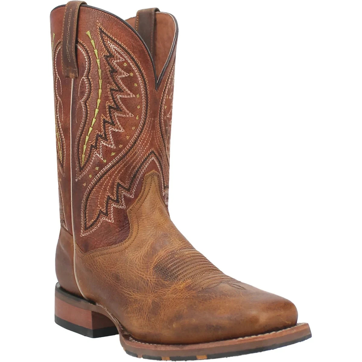 Dan Post Dugan DP4926 Men’s 11" Brown Square Toe Western Boots – 1" Stockman Heel