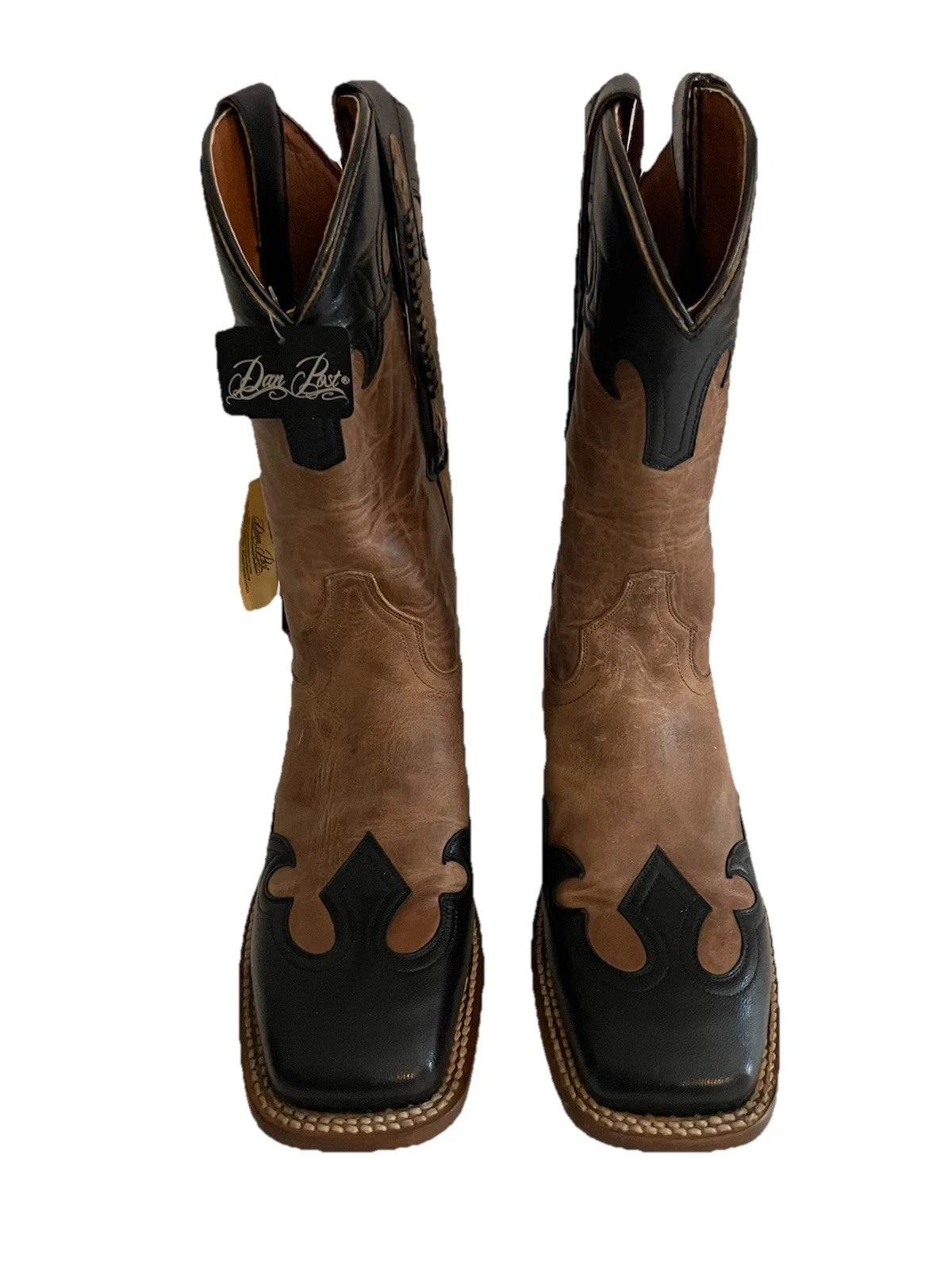 Dan Post DP4986 Women's Kinsel Leather Square Toe Brown Western Boots