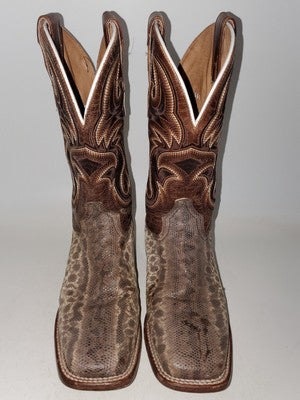 Dan Post DPS703 Women's Exotic Karung Snake Broad Square Toe Western Boots