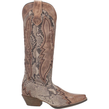 Laredo L52461  Women's Shawnee Reptile Print Western Boots - Tan