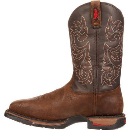 Rocky 6654 Mens Steel Toe Dark Brown Western Boots