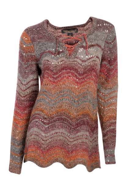 Noble Outfitters 27009-411 Womens Denver Pointelle Pullover