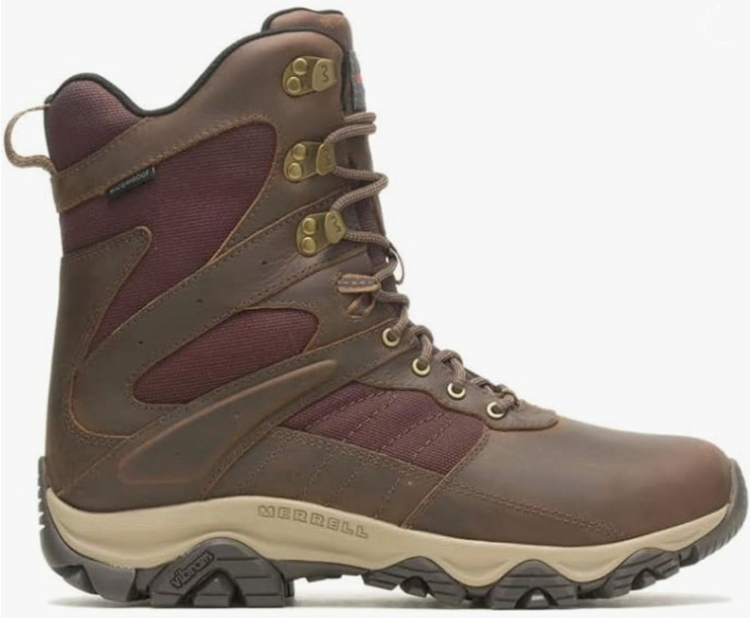 Merrell J004645 Mens Moab 2 Timber 8" Thermo Waterproof Leather Work Boot