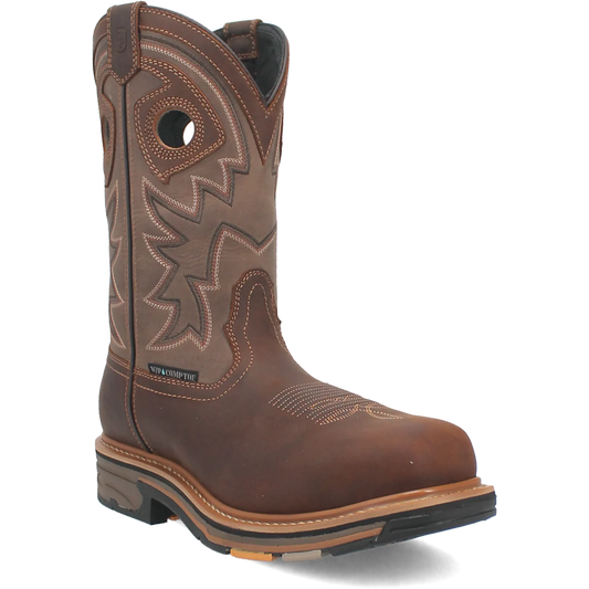 Dan Post DP56456 Men's Kirk Brown Waterproof Broad Square Toe Work Boots