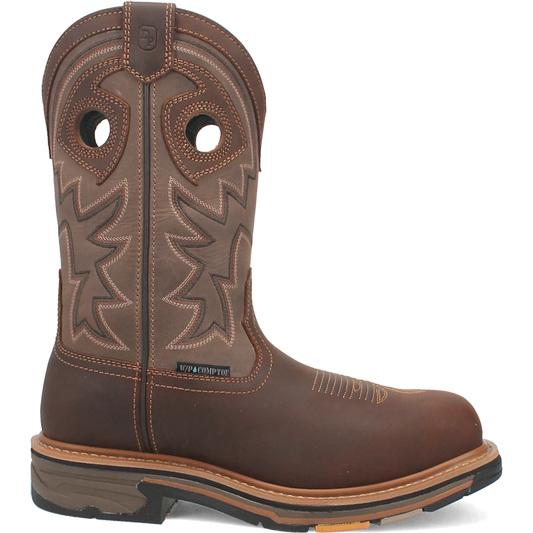 Dan Post DP56456 Men's Kirk Brown Waterproof Broad Square Toe Work Boots