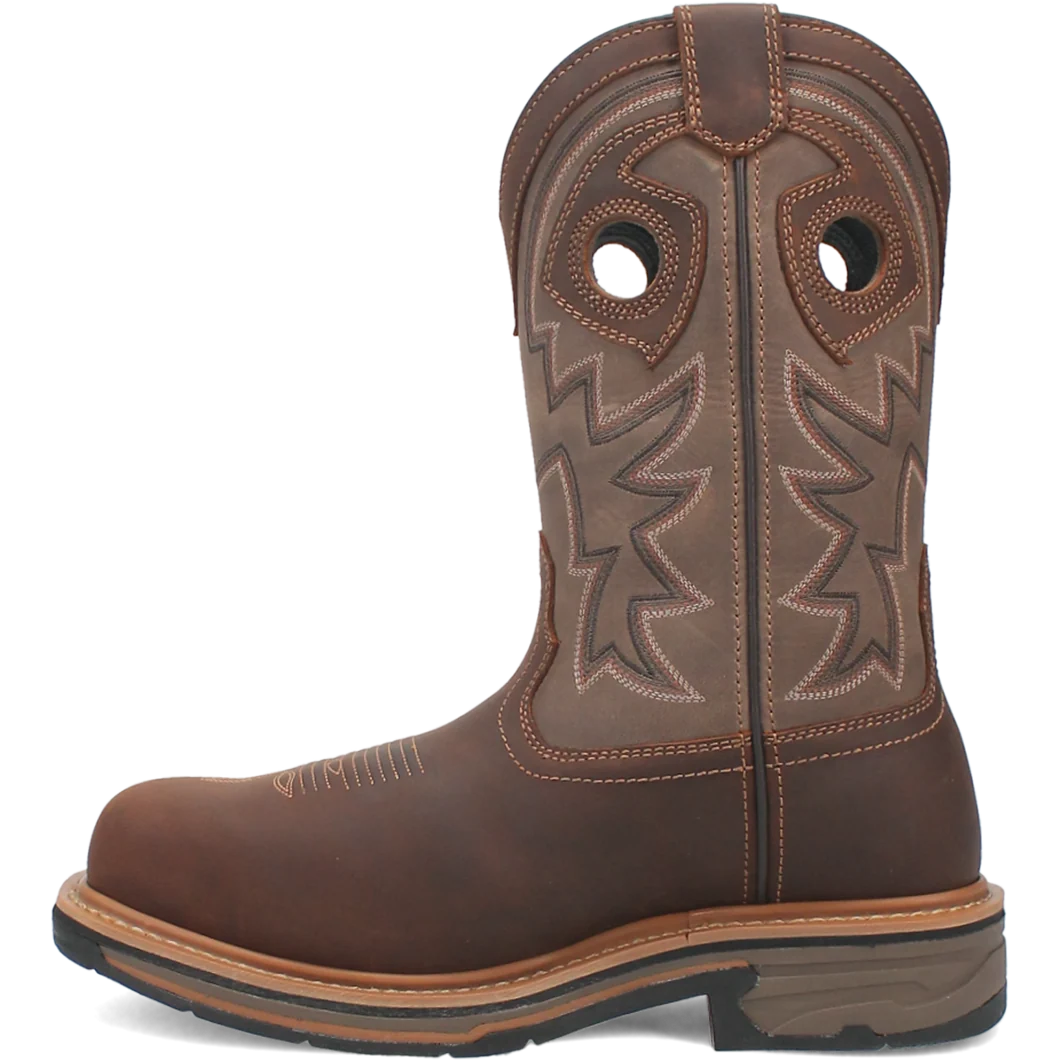 Dan Post DP56456 Men's Kirk Brown Waterproof Broad Square Toe Work Boots