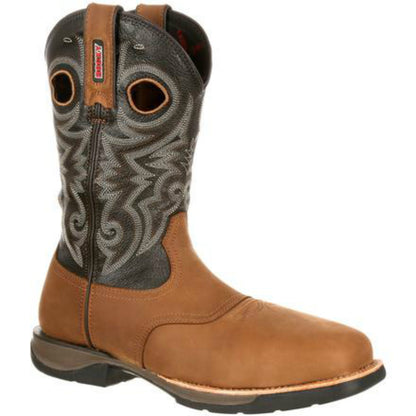 Rocky RKW0156 Mens 11" Lt Composite Toe Waterproof Saddle Western Boot