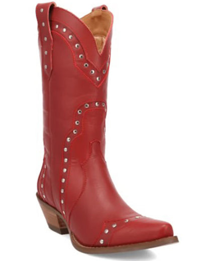 Dingo Di2261-RED Women's Sweet Treat Leather Western Boots - Re