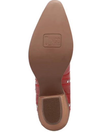 Dingo Di2261-RED Women's Sweet Treat Leather Western Boots - Re