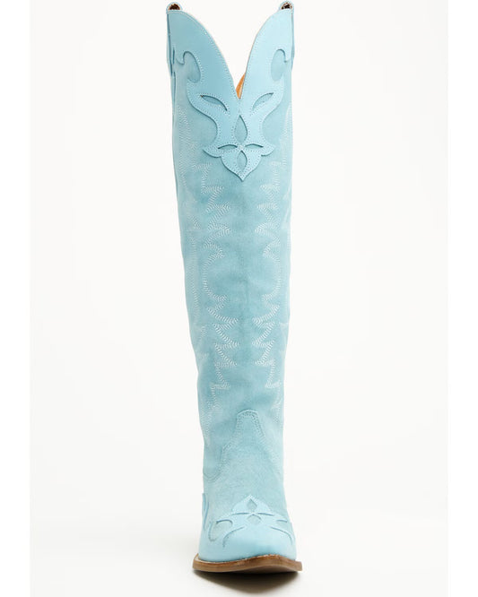 Dingo by Dan Post Drama Queen Di2251-BLU Women’s Western Boot – Blue Suede
