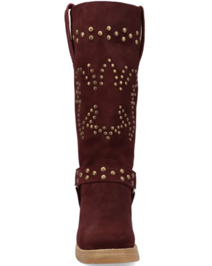 Dingo Di2291-BUR Troubadour Women's Round Toe Fashion Boots – Burgundy