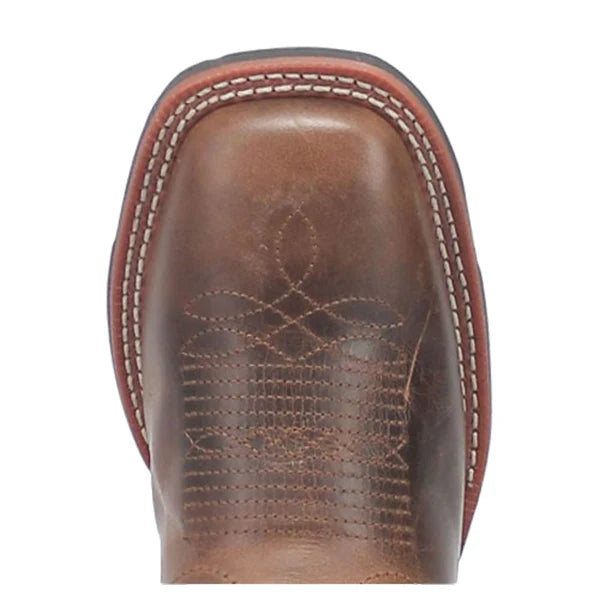 Laredo Bonnie L3120 Women’s Square Toe Cowboy Boots – Tobacco/Purple