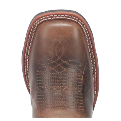 Laredo Bonnie L3120 Women’s Square Toe Cowboy Boots – Tobacco/Purple
