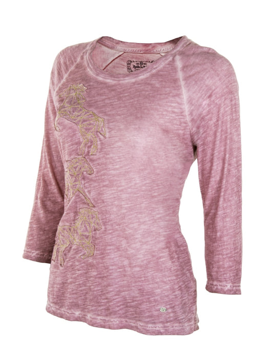Noble Outfitters 21530-441 Womens Washed Horses Shirt
