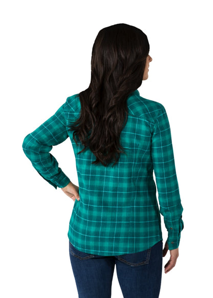 Noble Outfitters 21020-812 Womens Spruce Downtown Flannel Shirt