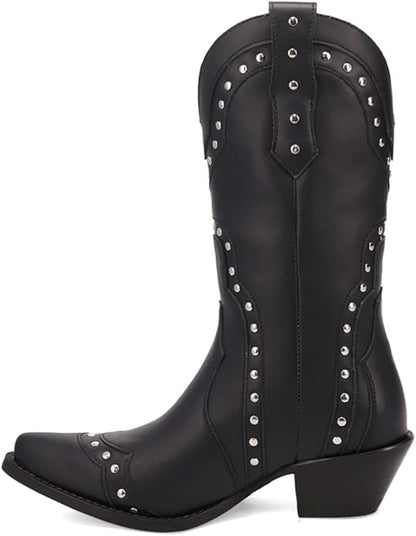 Dingo Women’s Sweet Treat Di2261-BLA Western Boot – Leather Black