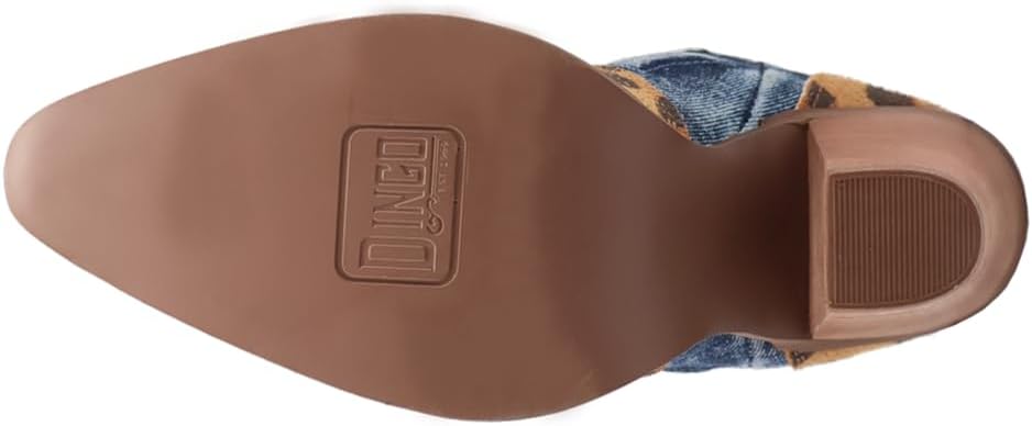 Dingo Di2247-LEO Women's Tipsy Leather Western Boots - Leopard