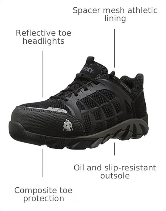 Rocky FQ0006075 Men's TrailBlade Composite Toe Waterproof Athletic Work Shoes