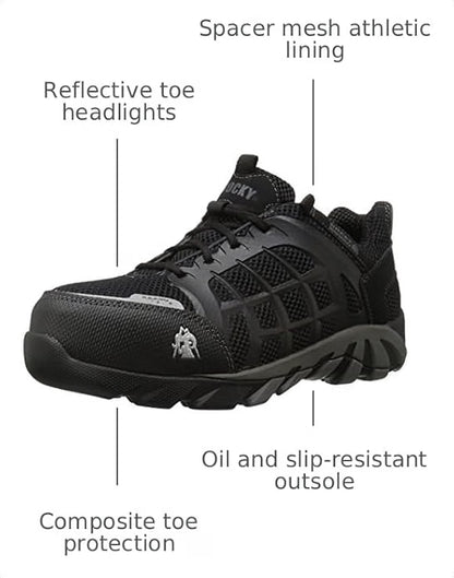 Rocky FQ0006075 Men's TrailBlade Composite Toe Waterproof Athletic Work Shoes