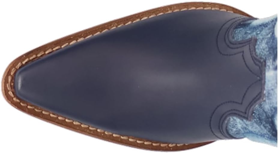 Dingo Di2247-BLU Women's Tipsy Leather Western Boots - Blue