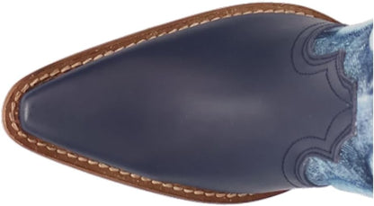 Dingo Di2247-BLU Women's Tipsy Leather Western Boots - Blue