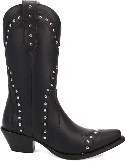 Dingo Women’s Sweet Treat Di2261-BLA Western Boot – Leather Black