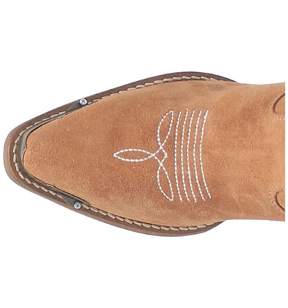 Dingo DI544 Women's Joyride Embroidered Leather Cowboy Casual Boots - Tan