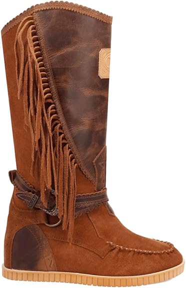 Dingo Natchez Di2210-BRO Women’s Leather Western Boots - Brown