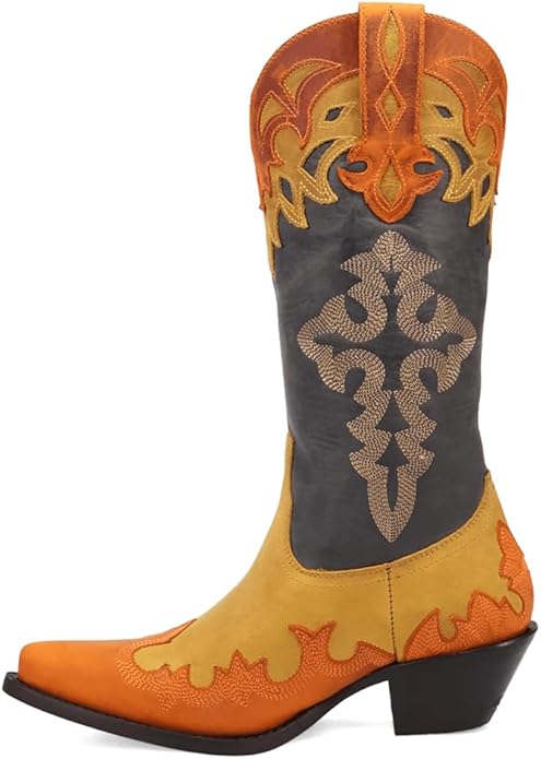 Dingo Women’s Holy Roller Di2277-MUL Western Boot – Leather