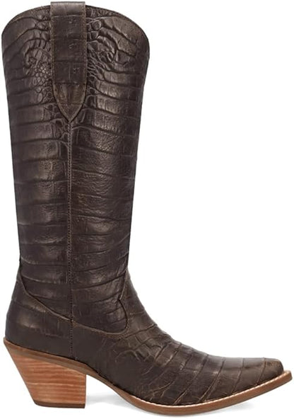 Dingo Ozzie Di2186-BRO Women’s Leather Western Boots - Brown