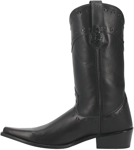 Dingo DI814-BLA Men's Stagecoach Bucklace Black Snip Toe Western Boots