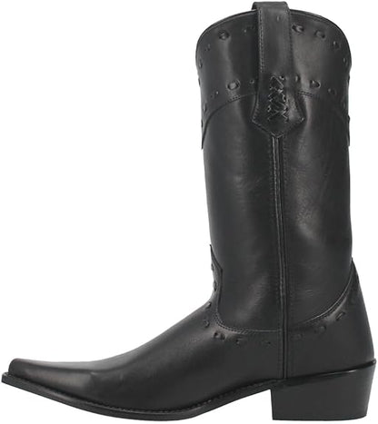 Dingo DI814-BLA Men's Stagecoach Bucklace Black Snip Toe Western Boots