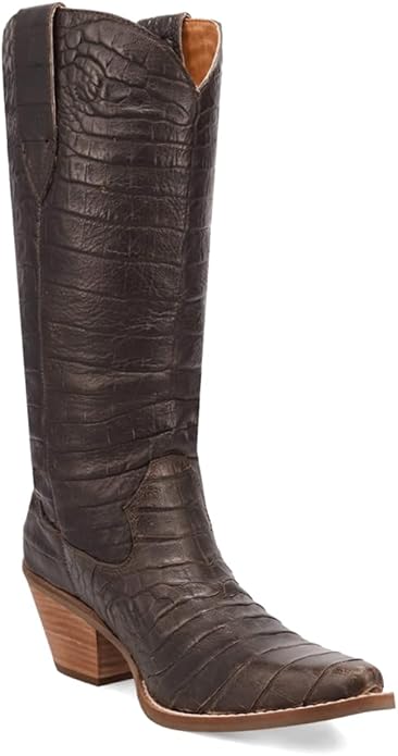Dingo Ozzie Di2186-BRO Women’s Leather Western Boots - Brown
