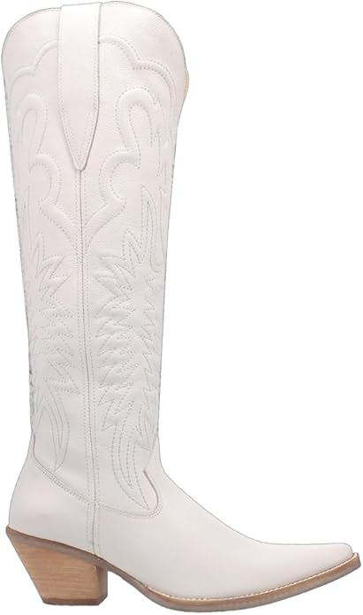 Dingo Raisin Kane Di167-WHI Women’s Leather Western Boots-White