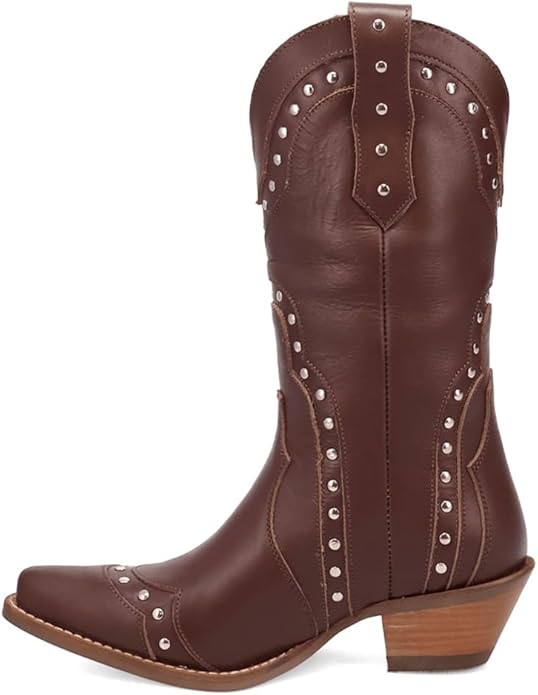 Dingo Women’s Sweet Treat Di2261-BRO Western Boot – Leather Brown