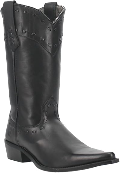 Dingo DI814-BLA Men's Stagecoach Bucklace Black Snip Toe Western Boots