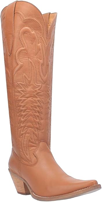 Dingo Raisin Kane Di167-BRO Women’s Leather Western Boots-Brown