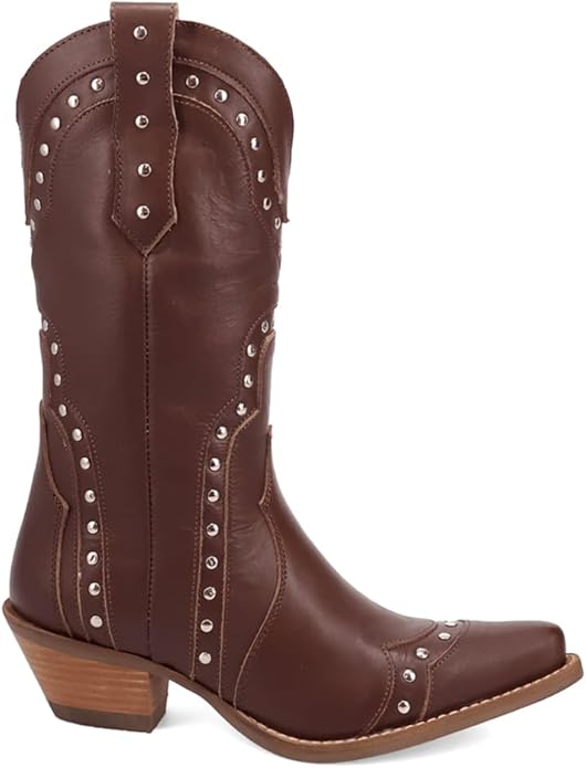 Dingo Women’s Sweet Treat Di2261-BRO Western Boot – Leather Brown