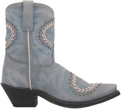Laredo L52401 Women's Fancy Sky Blue Studded Western Boots