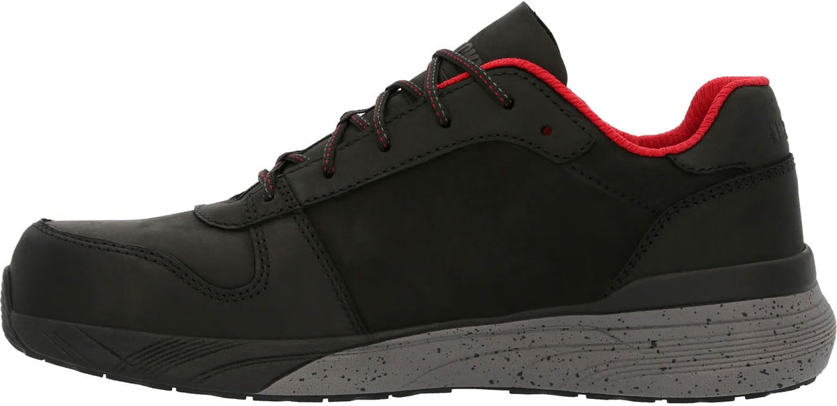 Rocky RKK0367 Men's Industrial Athletix Composite Toe Leather Black Work Shoes
