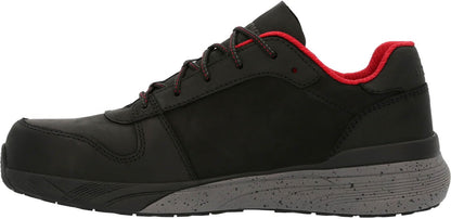 Rocky RKK0367 Men's Industrial Athletix Composite Toe Leather Black Work Shoes
