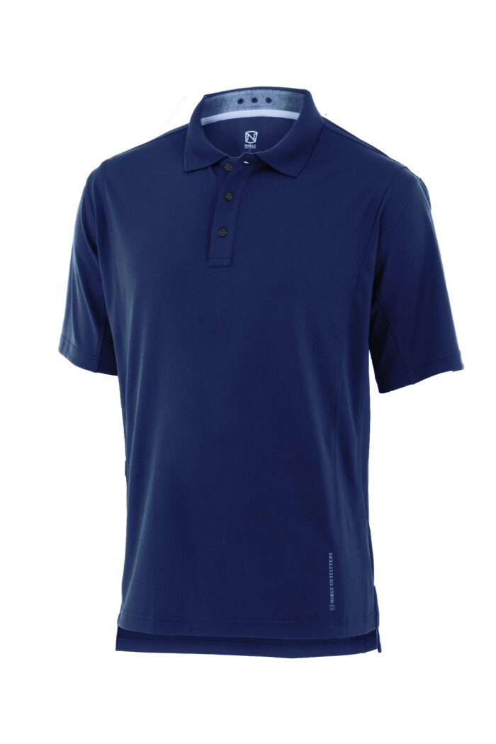 Noble Outfitters 12500-731 Mens Coolflo Performance Deep Water BluePolo Shirt