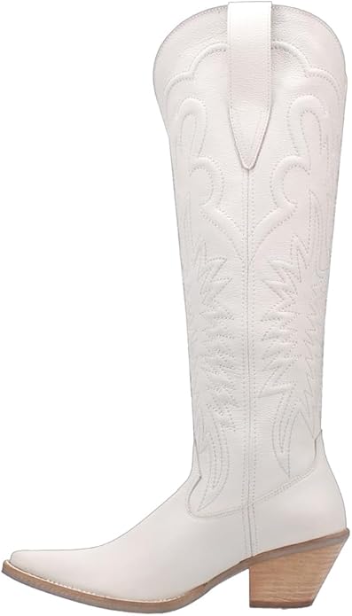 Dingo Raisin Kane Di167-WHI Women’s Leather Western Boots-White