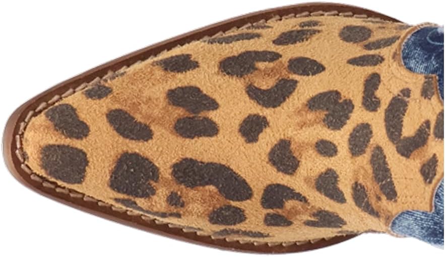 Dingo Di2247-LEO Women's Tipsy Leather Western Boots - Leopard