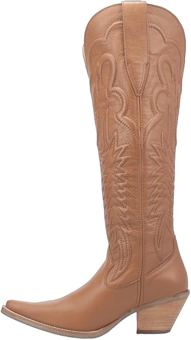 Dingo Raisin Kane Di167-BRO Women’s Leather Western Boots-Brown